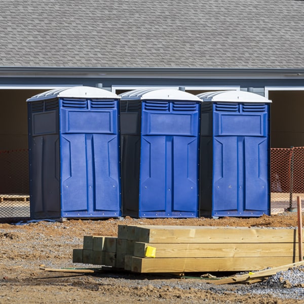 is there a specific order in which to place multiple portable restrooms in Blue Ridge IL